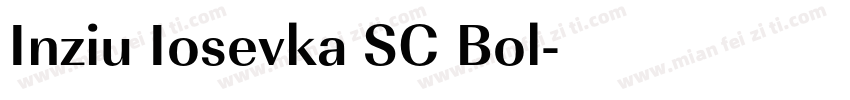 Inziu Iosevka SC Bol字体转换